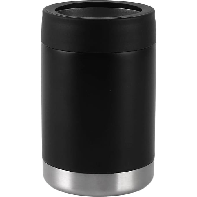 12oz Blikkoeler Zwart Dubbelwandige Isolatie Roestvrij Staal Geïsoleerde Fleskoeler voor Auto black