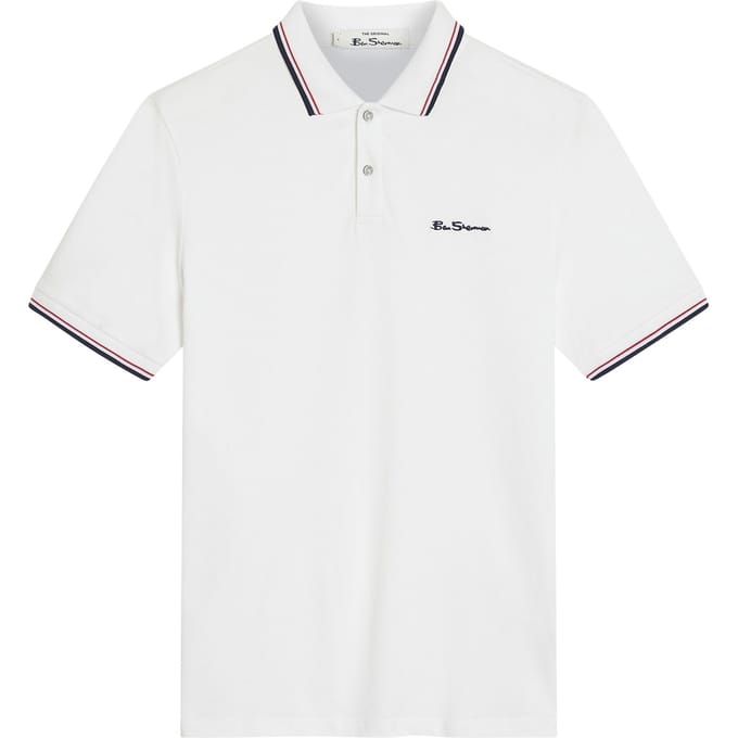 Ben Sherman Heren Signature Pique Polo Shirt (Wit)