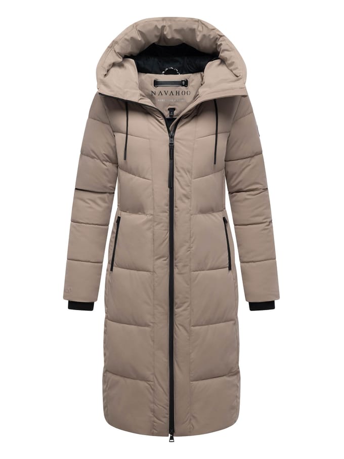 Navahoo dames wintermantel SCHOKOKUSS – elegant, warm & functioneel
