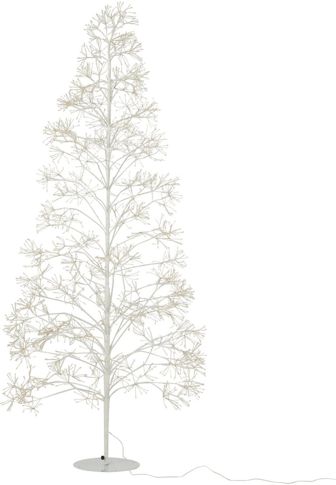 J-Line decoratie Boom 2700 Led - metaal - wit - medium
