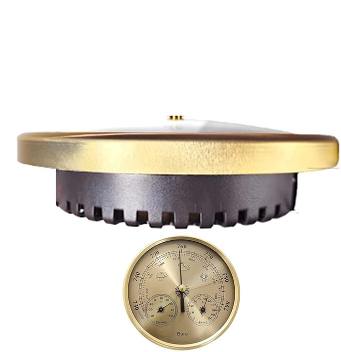 Digitale barometer - Weerstation meter - Buitenactiviteiten volgen - Roestbestendig ontwerp - 13 cm diameter - Metaal