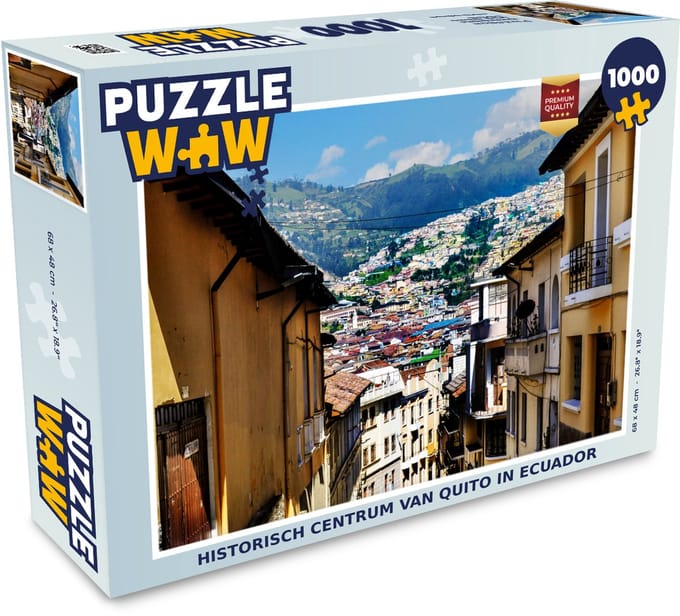 Puzzel Historisch centrum van Quito in Ecuador - Legpuzzel - Puzzel 1000 stukjes volwassenen
