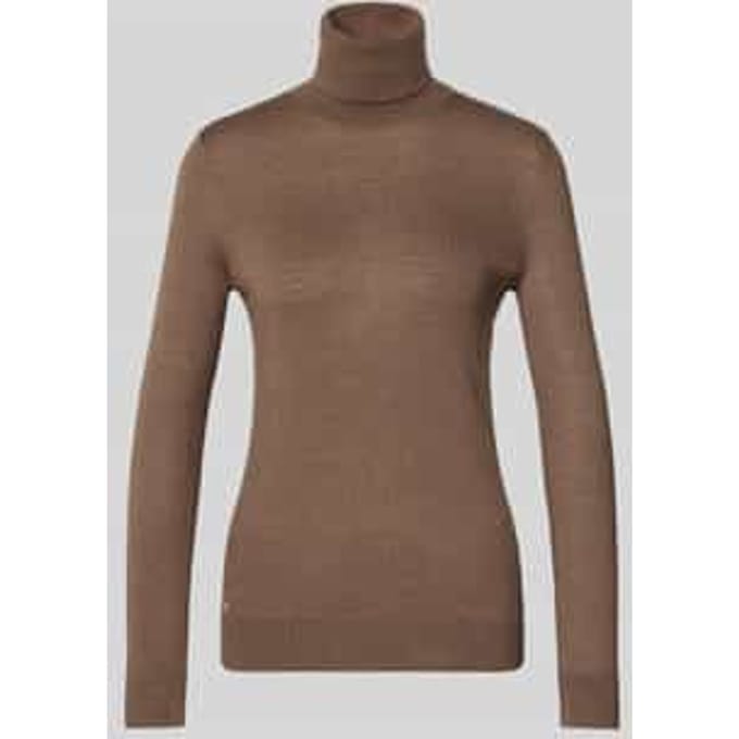Slim fit coltrui met zijdegehalte model 'ZOE'