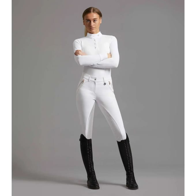 Dames wedstrijdbroek met volledige grip Premier Equine Milliania