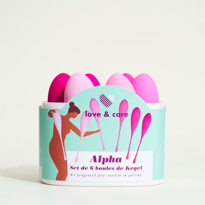 Set van 6 Kegel-ballen Alpha Love&Care