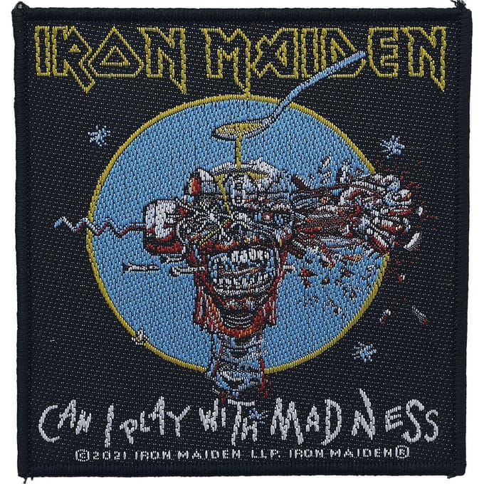 Iron Maiden Can I play with madness Unisex Patch - meerkleurig - Standard