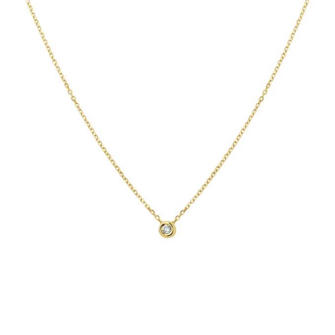 Collier diamant 0.03ct H SI 1,0 mm 41 - 43 - 45 cm 40.19179