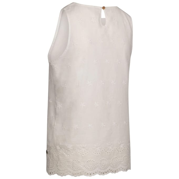 Trespass Dames/Dames Zadie mouwloze casual top (Wit)
