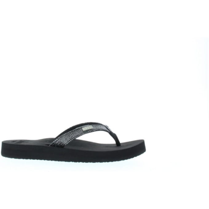 Reef Star Cushion Sassy Dames Slippers - Black/Silver - Maat 35