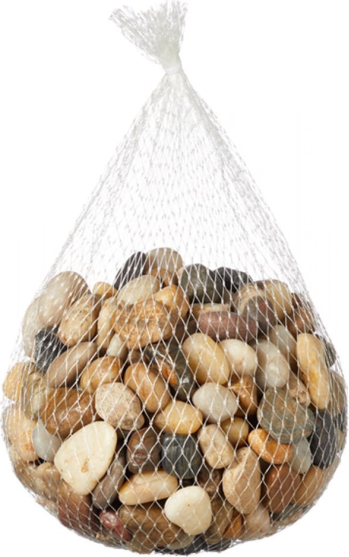 Decoratie/hobby stenen/kiezelstenen kleurmix 1 kilo - kleurmix