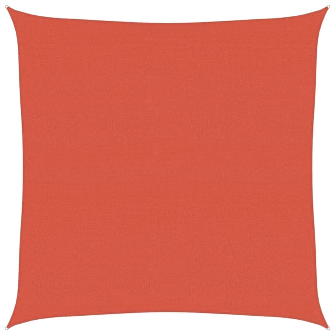 vidaXL Zonnezeil 160 g/m² vierkant 4,5x4,5 m HDPE terracottakleurig