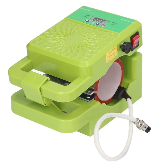 Mok Hittepers Temperatuur Tijd Flexibele Controle Efficiënte Vorming Mok Persmachine voor DIY Bekers US PLUG green