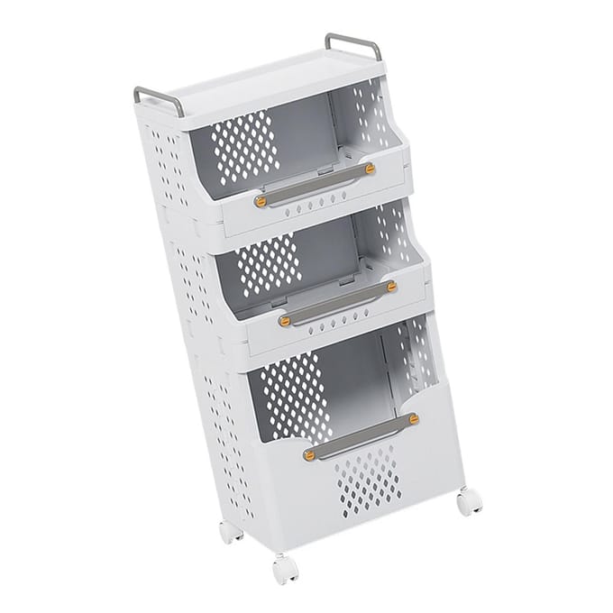 Wasmand Opvouwbaar Hoge Capaciteit Multifunctioneel Plastic Opbergmand Toren voor Vuile Kleding gray