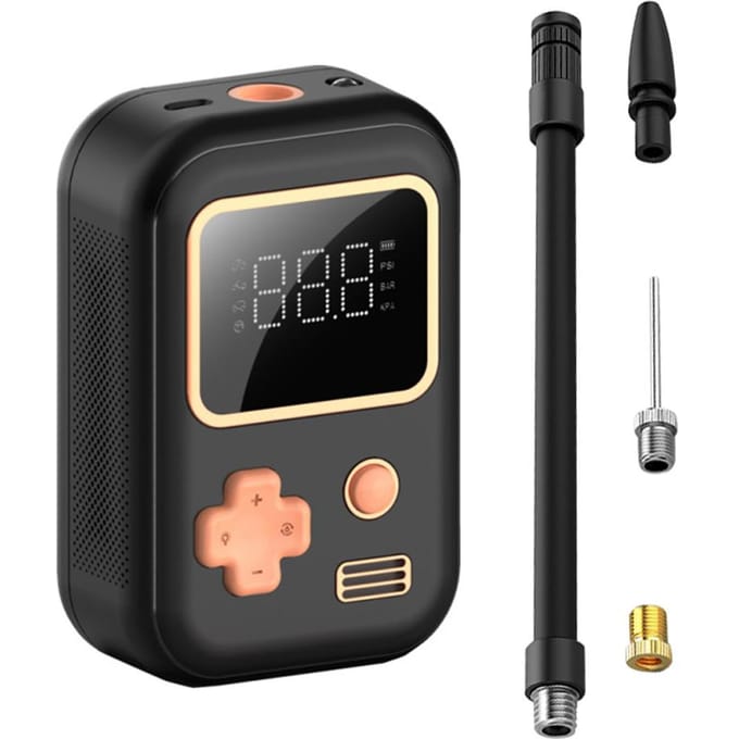 150PSI autoluchtpomp draadloze handluchtcompressor draagbare elektrische bandenpomp met LED-licht black