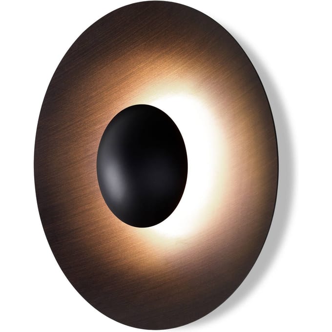 MARSET Ginger 42C LED wandlamp Ø42cm bruin/bruin