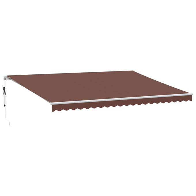 vidaXL - Luifel - automatisch - uittrekbaar - 500x350 - cm - bruin