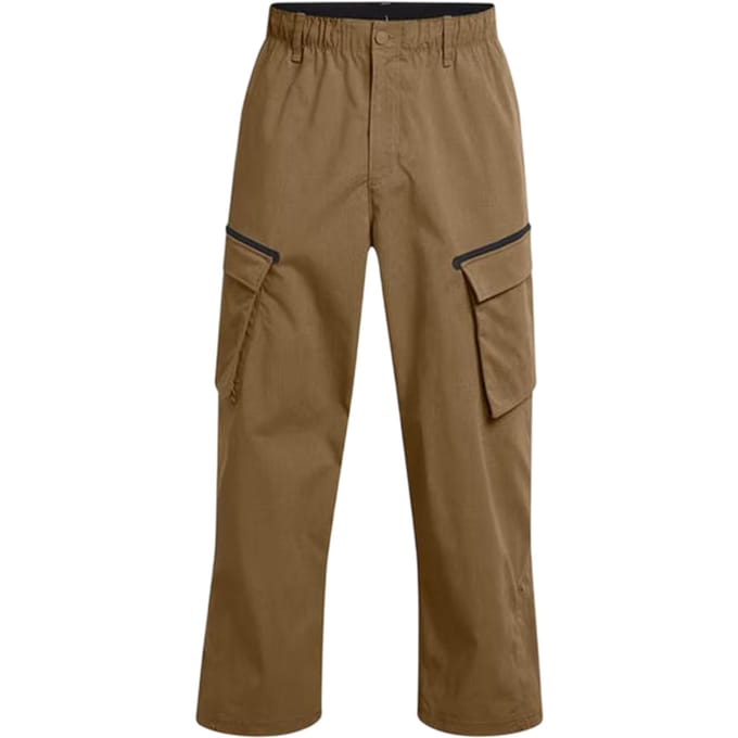 Under Armour Heren-joggingbroek in losse pasvorm met cargo-stijl (Bruin)