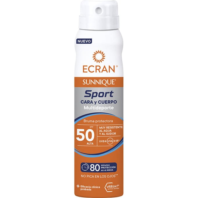 Ecran Sunnique Sport Gezichts- En Lichaamsmist 75 ml