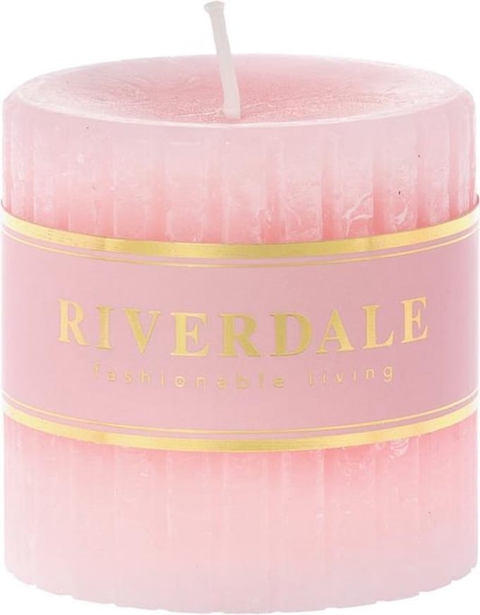 Riverdale Kaars Venetian roze 7x7cm