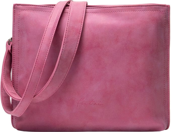 Fritzi aus Preußen Schoudertas Mimie02 Vintage Hobo Bag Squeezy Pink Roze