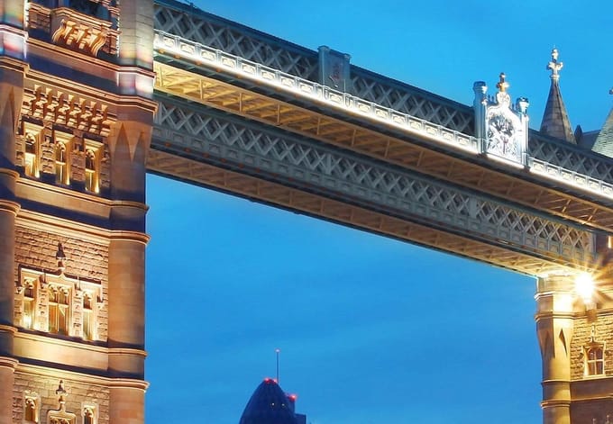 Fotobehang - Tower Bridge - 366 x 254 cm - Multi