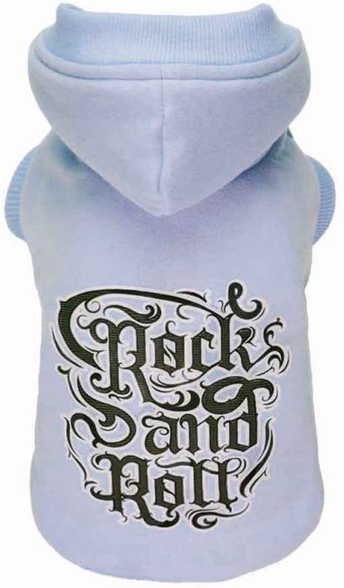 Croci – Hondentrui – Sweatshirt Rock’n blue – Kleur: blauw – Ruglengte 50cm