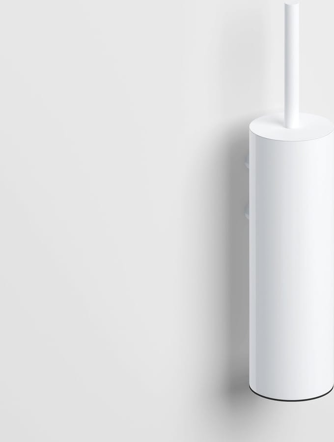 Clou Sjokker toiletborstelgarnituur wandmodel, mat wit