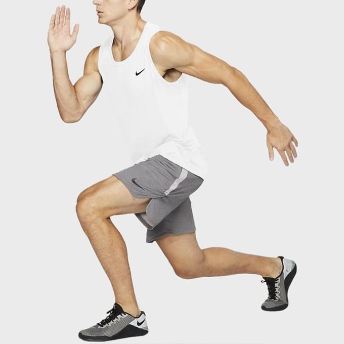 Débardeurs Nike Homme Blanc Col Rond Modéré AR6070-100 L