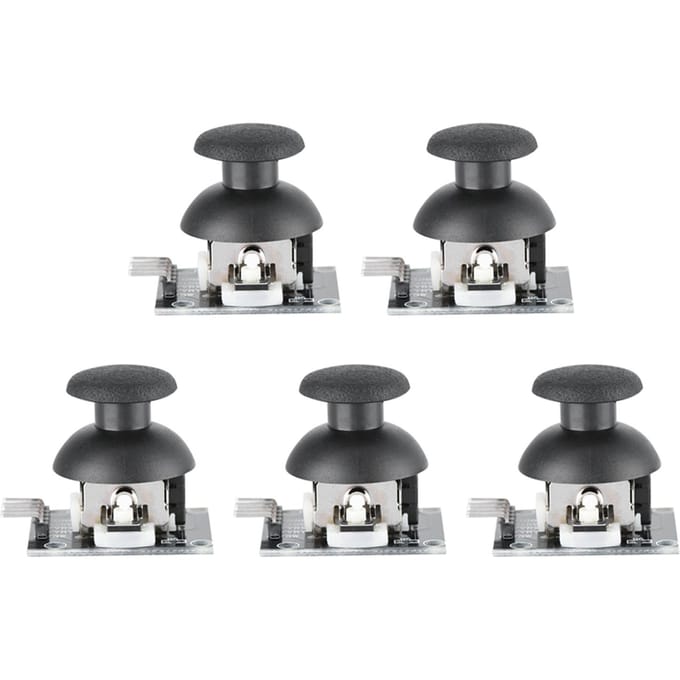 5Pcs Dual axis Joystick Module for PS2 Game Controller Gamepad Control Lever Sensor for Arduino