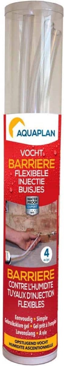 Aquaplan Vochtbarrière - 4 injectiebuisjes