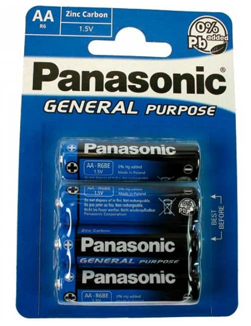 Panasonic AA General Purpose Batterijen