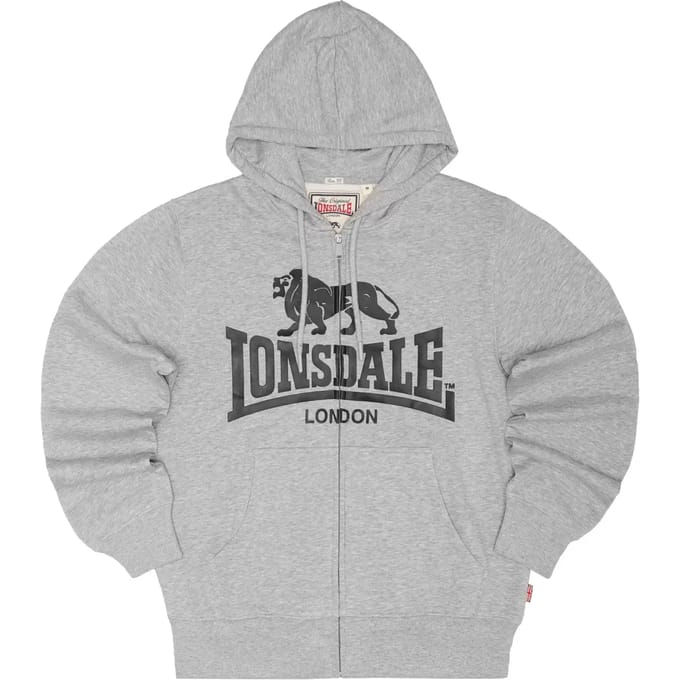 Hooded sweatshirt met rits Lonsdale Krafty