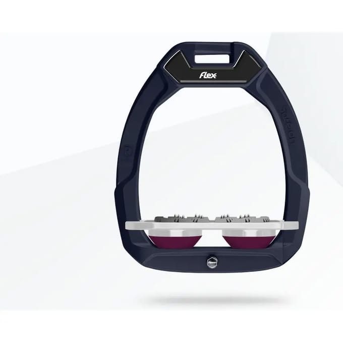 Veiligheidsstijgbeugels Plat Ultra Grip Bruin/Grijs/Paars Flex-On Safe-On