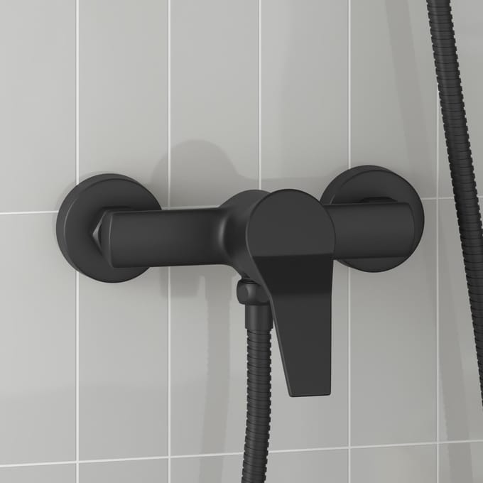 vidaXL - Douchemengkraan - Zwart - G - 1 - / - 2 - inches - Koper