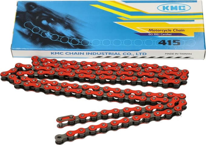 Ketting KMC 415 1/4 lengte 122 schakels rood