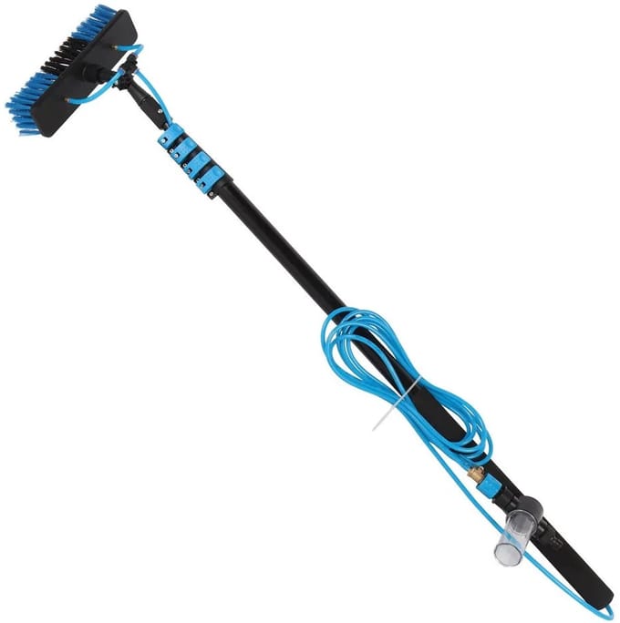 Talen Tools - Wasborstelset - Telescopisch - Met slang en zeepdispenser - Tot 460 cm