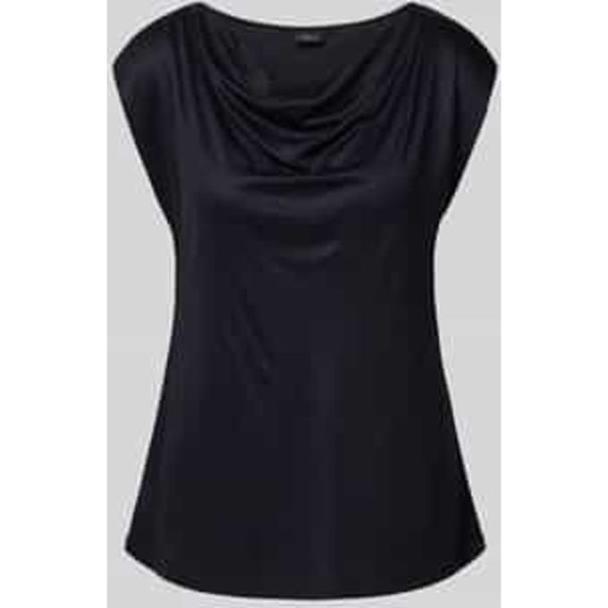 Regular fit blousetop van pure viscose