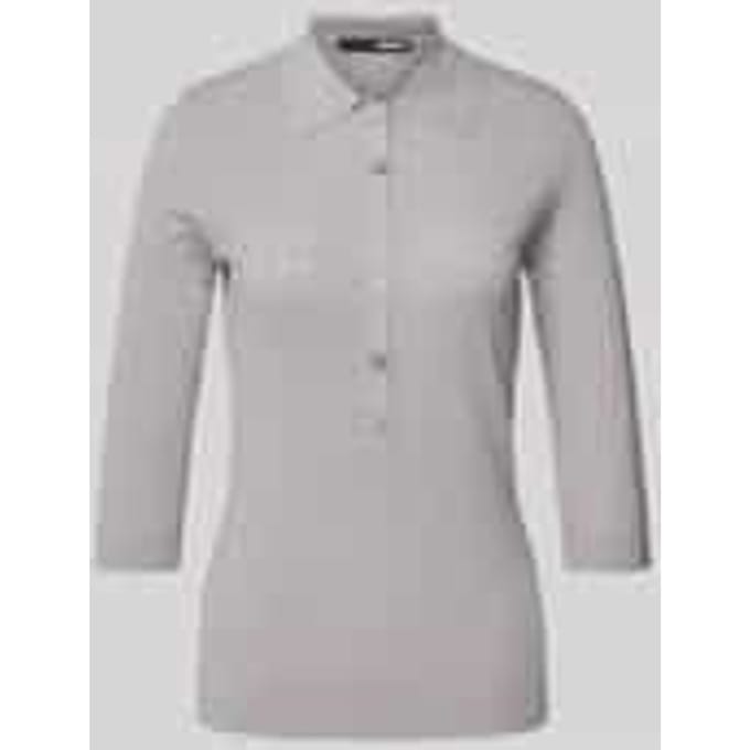 Slim fit poloshirt in gebreide look