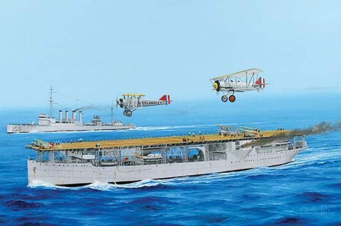 Trumpeter Modelbouwpakket Militaire voertuigen - 05631 USS Langley CV-1 Plastic - 1:350 - Modelbouw