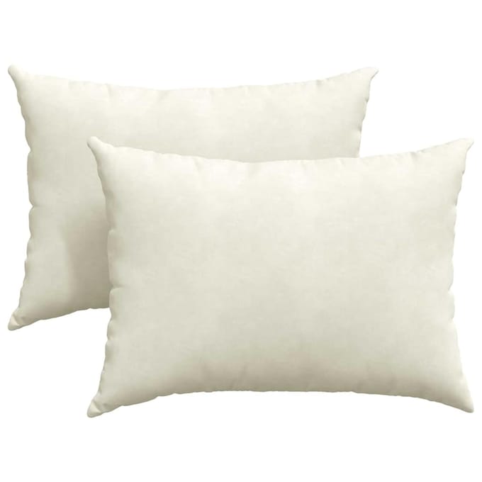 vidaXL - Zitkussens - 2 - pcs - Crème - 70 - x - 50 - cm - Corduroy - stof