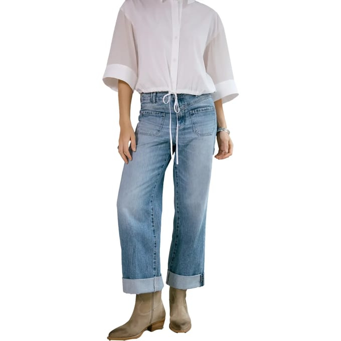 Cropped Wide Leg Jeans Dames Freeman T Porter Alice