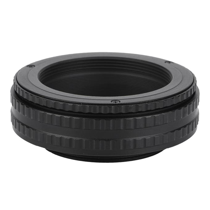 Adaptateur d'objectif hélicoïdal à focale réglable M42 vers M42, accessoire pour tube macro (17-31mm) black