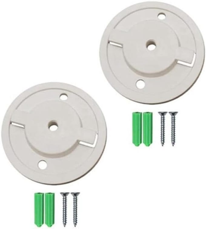 Wandmontagevoet voor tapo IPC40A IPC42, weerbestendige ABS camerabehouder met 56mm diameter, 2 sets wit