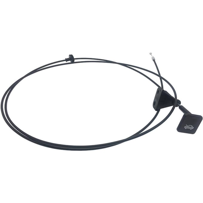 Câble de verrouillage de capot de voiture 1 pièce avec poignée de traction pour Honda Civic 74130-S04-A01ZA black