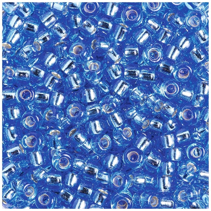 Miyuki Rocailles - silverlined light safir