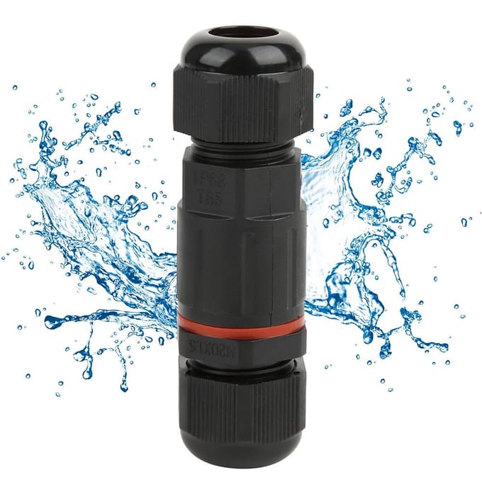 Waterdichte Kabelconnector IP68 Doorlopend Buiten 3-aderige Aansluitdoos