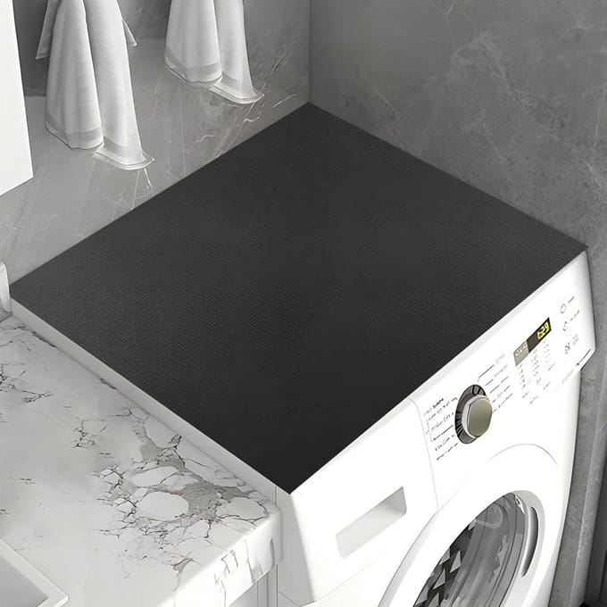 Wasmachine en Droger Antislipmat Zwart 60x60 cm