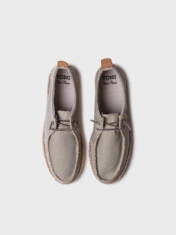Espadrilles voor heren van mesh met veters | OSCAR