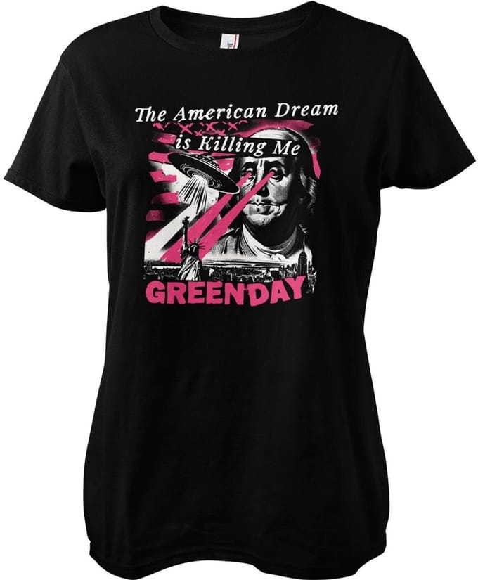 Green Day T-shirt Abduction Girly Tee WMX-5-GDAY008-H88-12