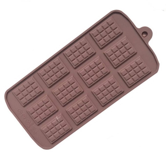 Go Go Gadget - Siliconen Chocoladevorm - Mini chocoladereep - 12 mini chocoladerepen - Chocolade mal - 1 stuk